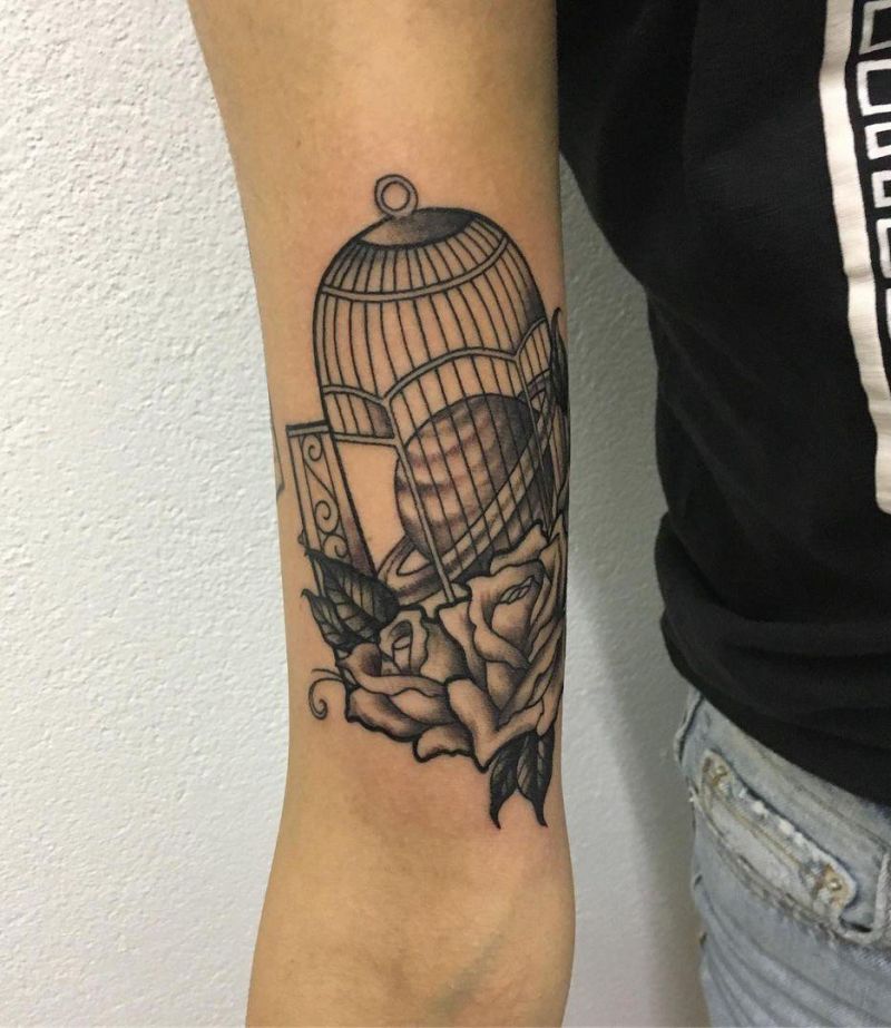 30 Pretty Cage Tattoos You Will Love