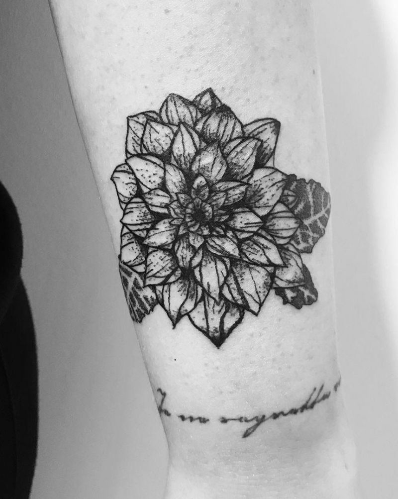 30 Pretty Dahlia Tattoos You Must Try