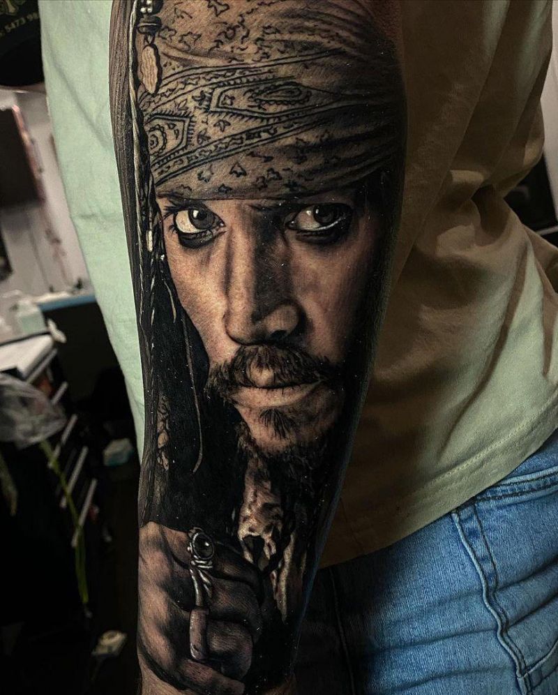 30 Pretty Jack Sparrow Tattoos You Will Love