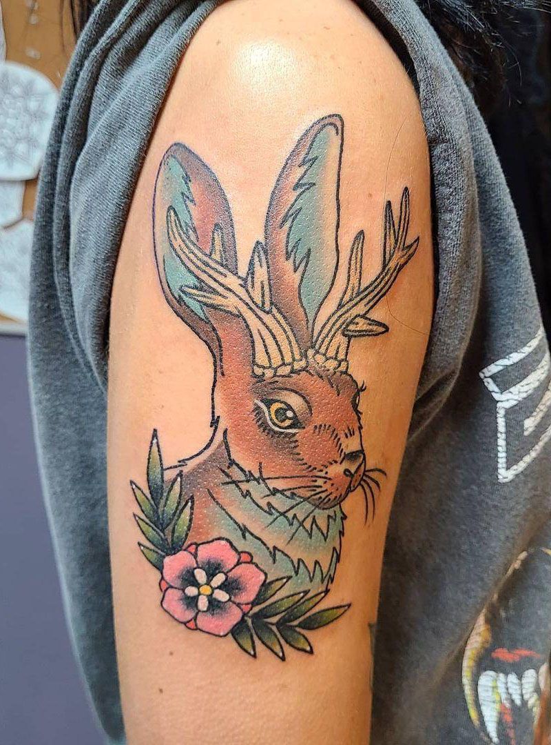 30 Pretty Jackalope Tattoos You Will Love