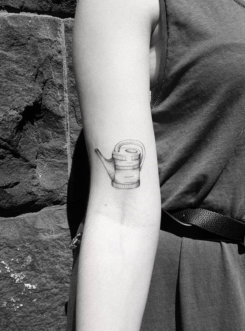 30 Pretty Watering Can Tattoos You Will Love