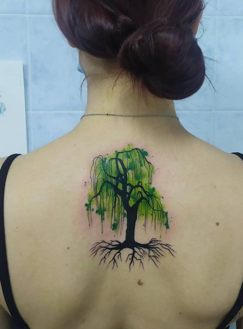 30 Pretty Weeping Willow Tattoos You Must Try