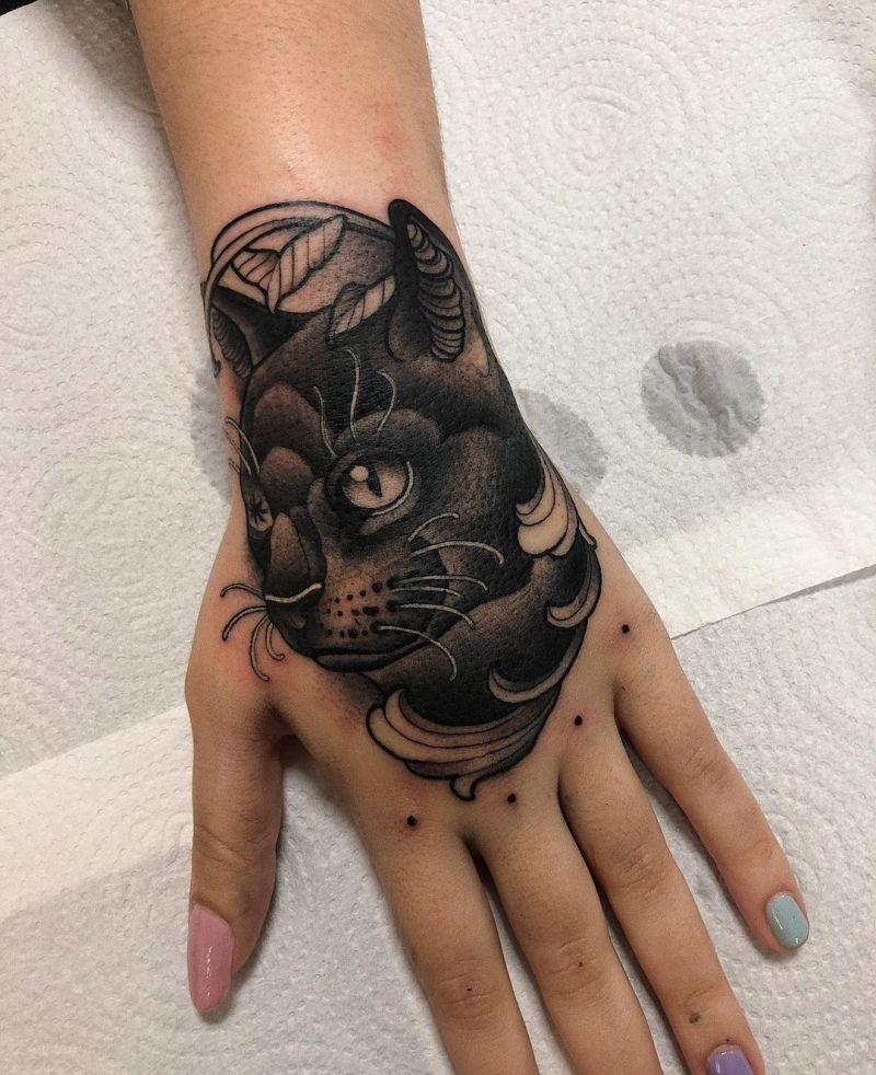 30 Pretty Black Cat Tattoos to Inspire You