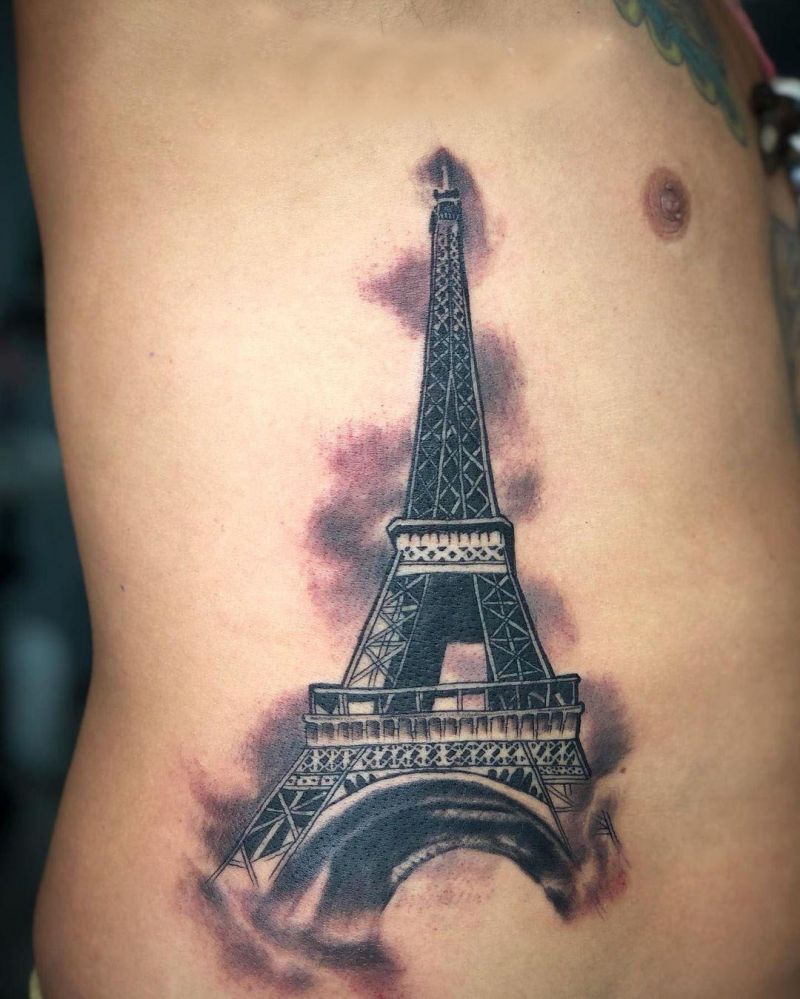 30 Pretty Eiffel Tower Tattoos Make Your Life Full of Romance