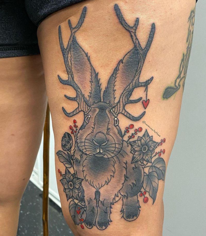 30 Pretty Jackalope Tattoos You Will Love