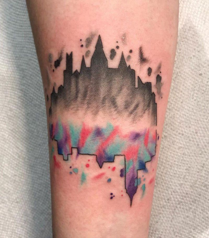 30 Pretty Skyline Tattoos to Inspire You