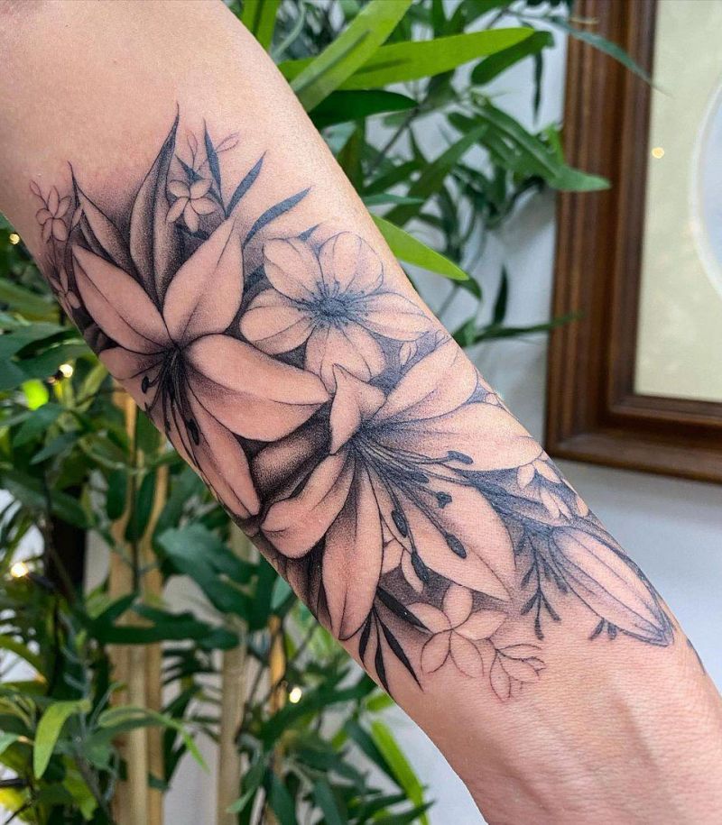 30 Pretty Tiger Lily Tattoos to Inspire You