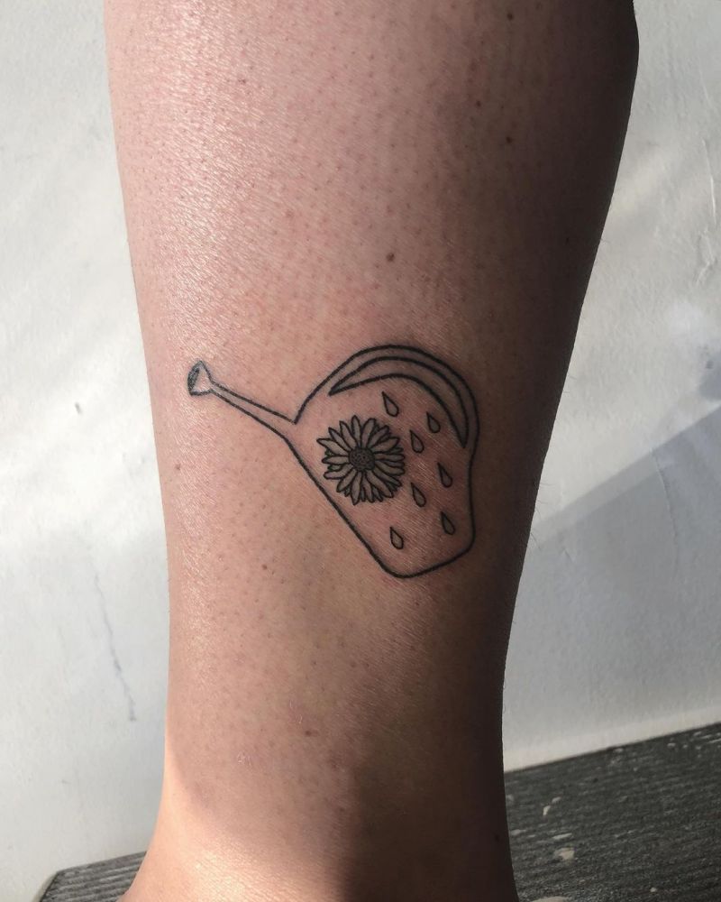 30 Pretty Watering Can Tattoos You Will Love