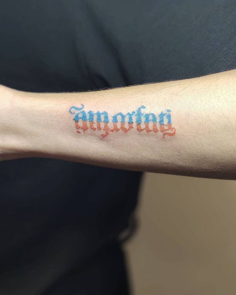 30 Pretty Ambigram Tattoos to Inspire You