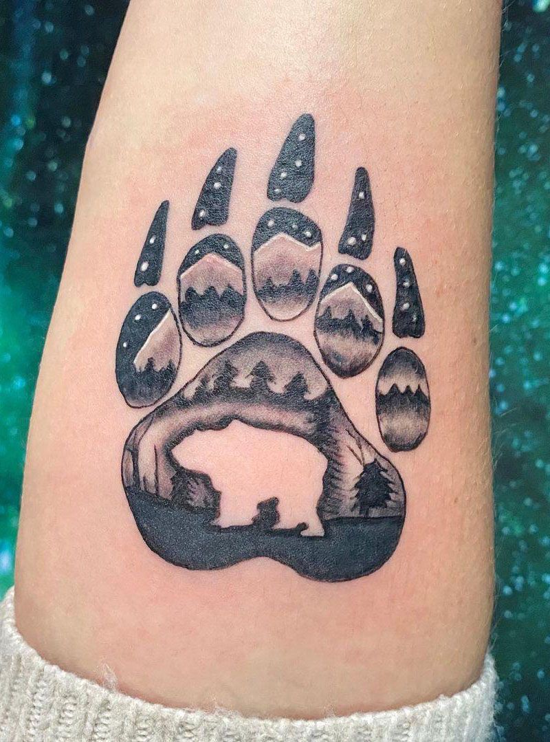 30 Pretty Bear Paw Tattoos You Must Try