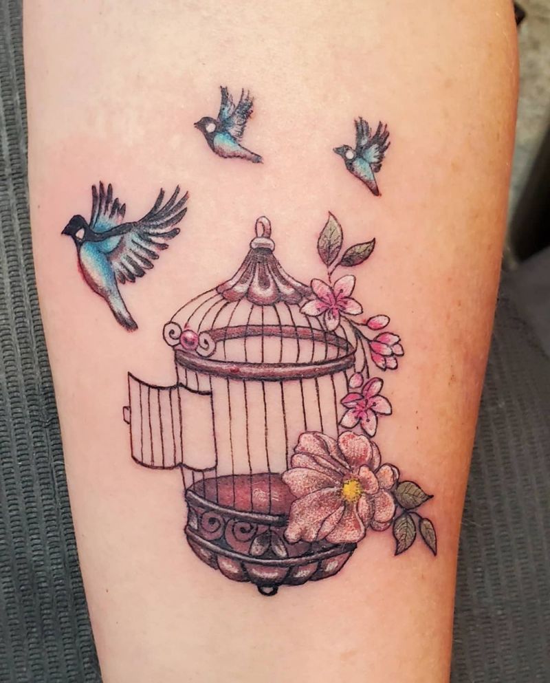 30 Pretty Cage Tattoos You Will Love