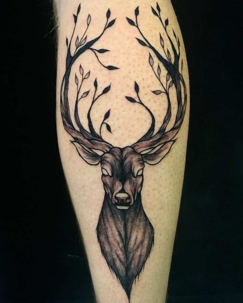 30 Pretty Elk Tattoos Make You Beautiful Forever