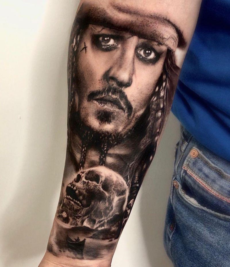 30 Pretty Jack Sparrow Tattoos You Will Love