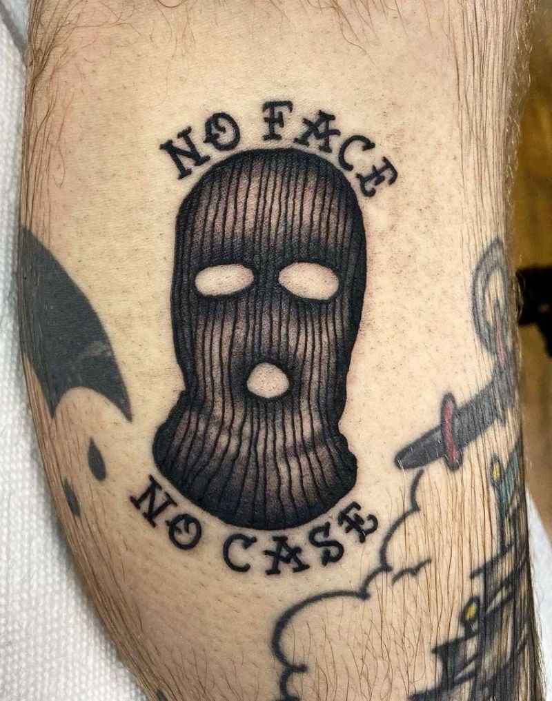 30 Pretty Ski Mask Tattoos You Will Love