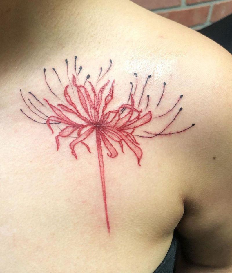 30 Pretty Spider lily Tattoos You Must Try