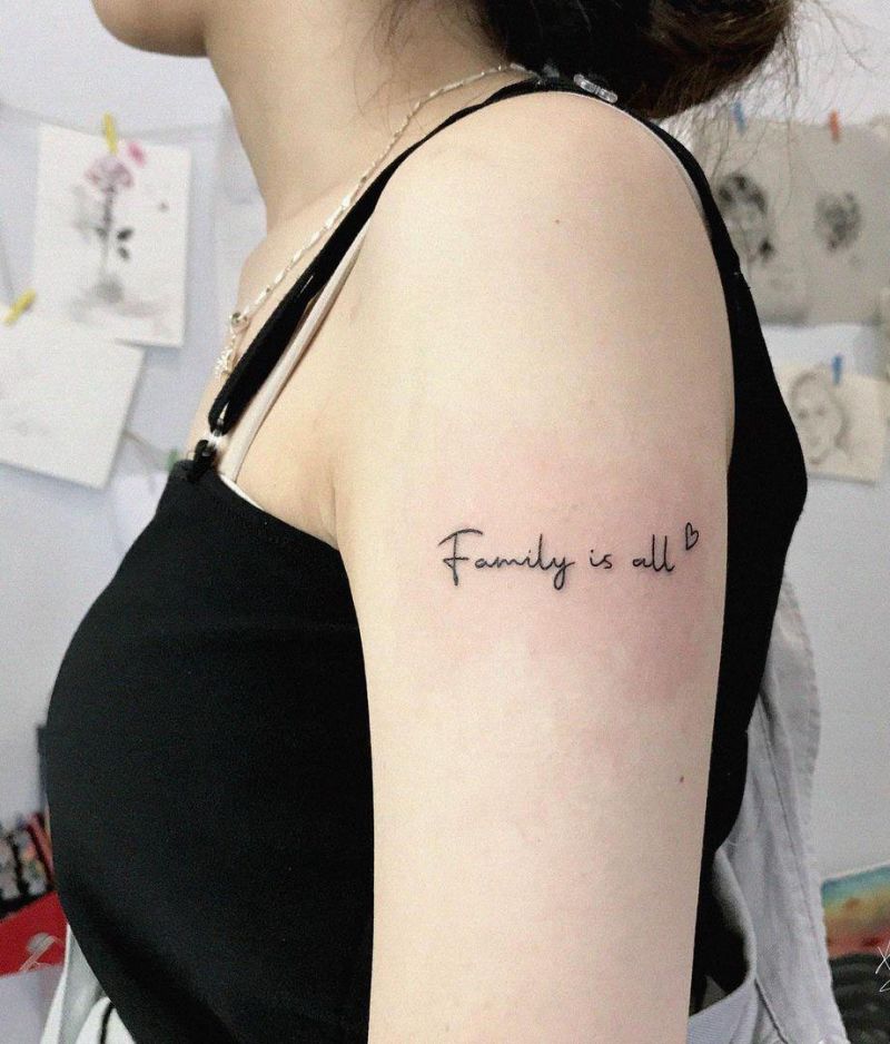 30 Pretty Text Tattoos to Inspire You