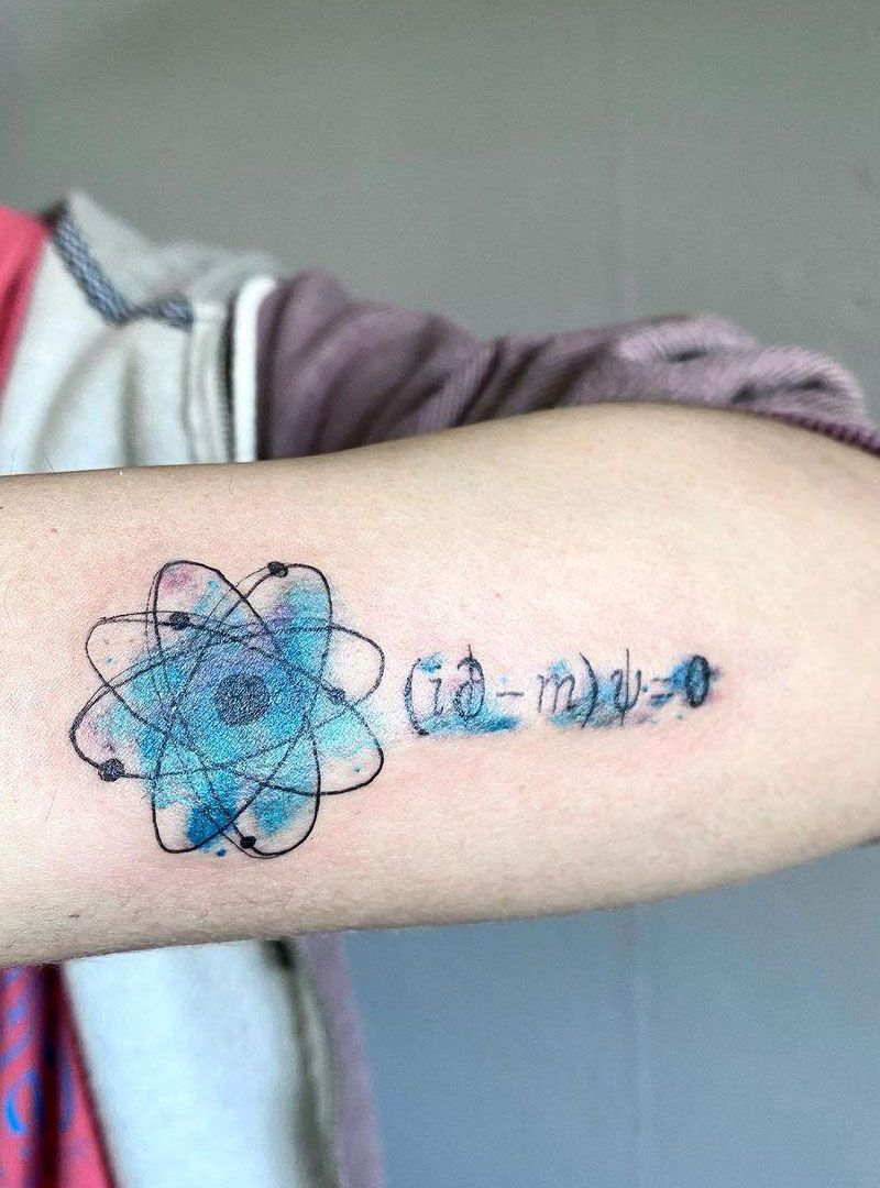 30 Pretty Atom Tattoos to Inspire You