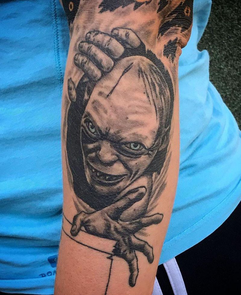 30 Pretty Gollum Tattoos to Inspire You