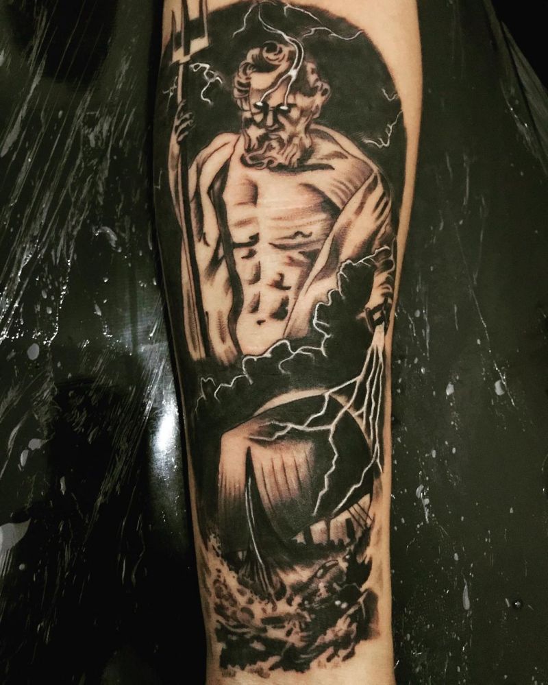 30 Pretty Poseidon Tattoos You Will Love