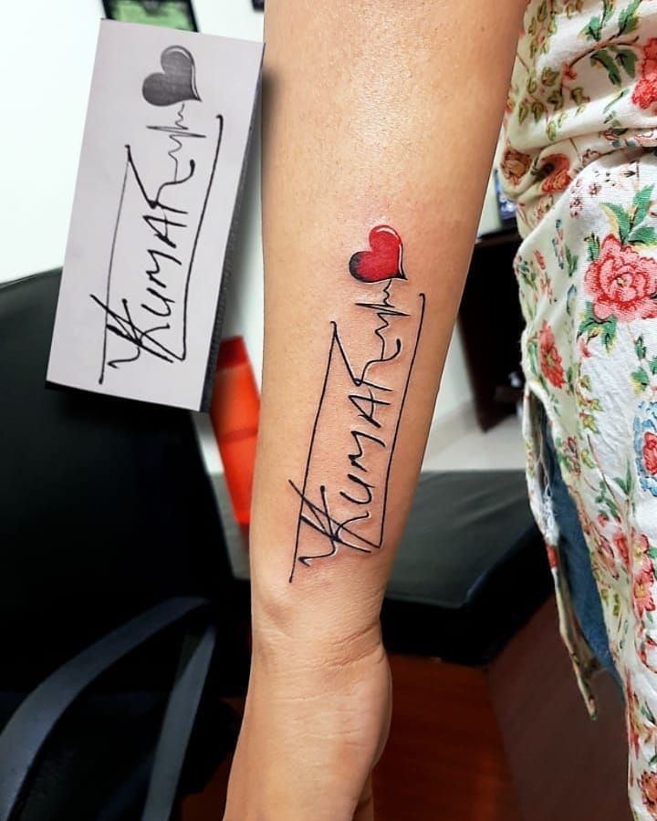 30 Pretty Signature Tattoos You Will Love