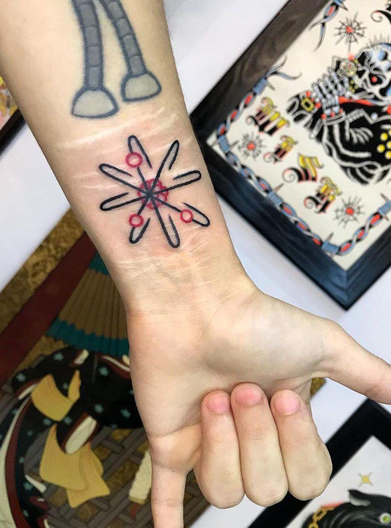 30 Pretty Atom Tattoos to Inspire You