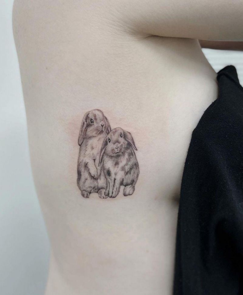 30 Cute Bunny Tattoos You Will Love to Try