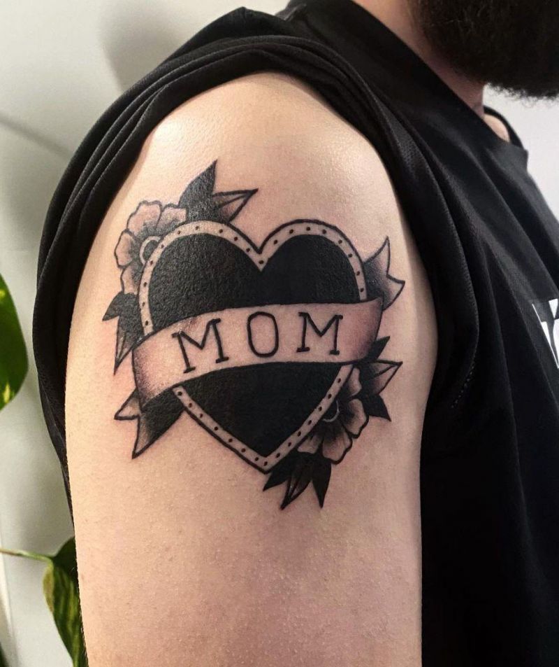 30 Pretty Mom Heart Tattoos You Must Try