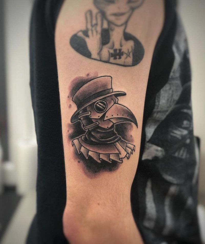 30 Pretty Plague Doctor Tattoos You Will Love