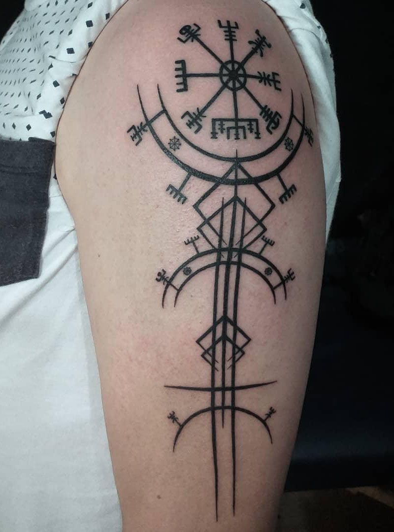 30 Pretty Vegvisir Tattoos Make You Attractive