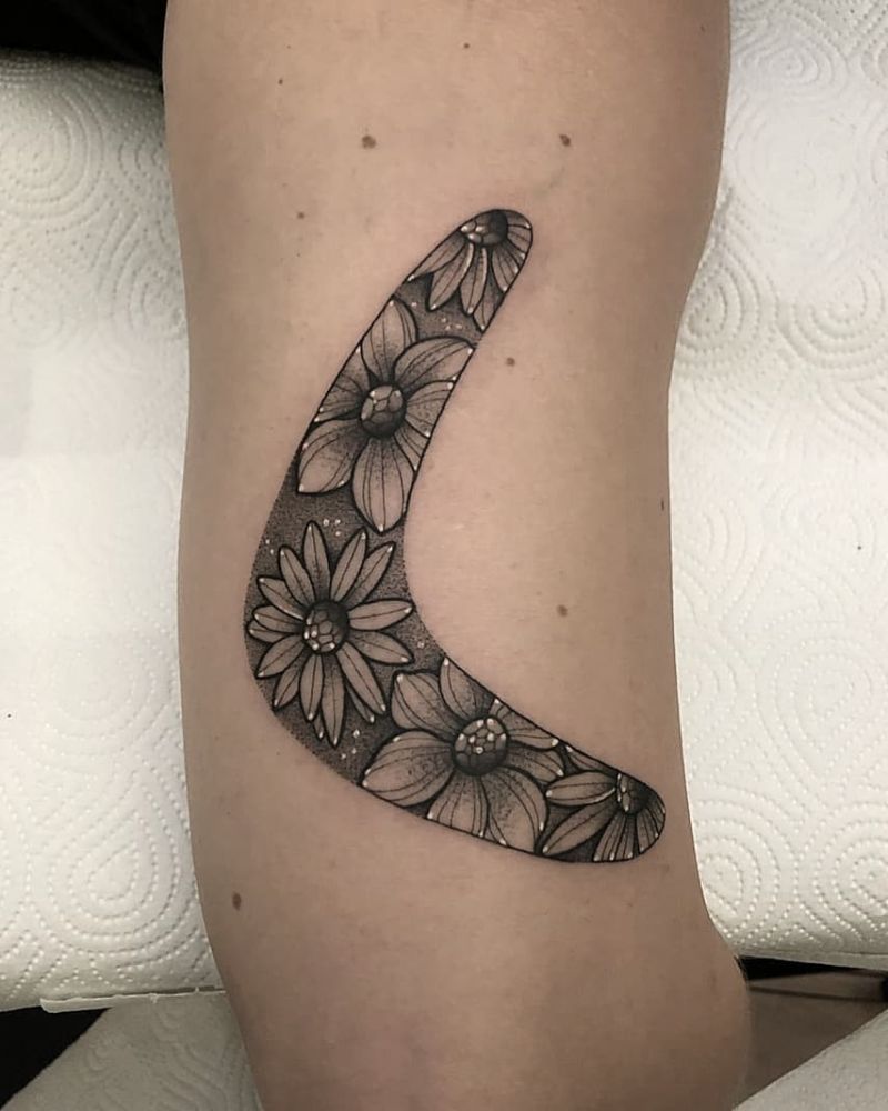 30 Pretty Boomerang Tattoos You Will Love