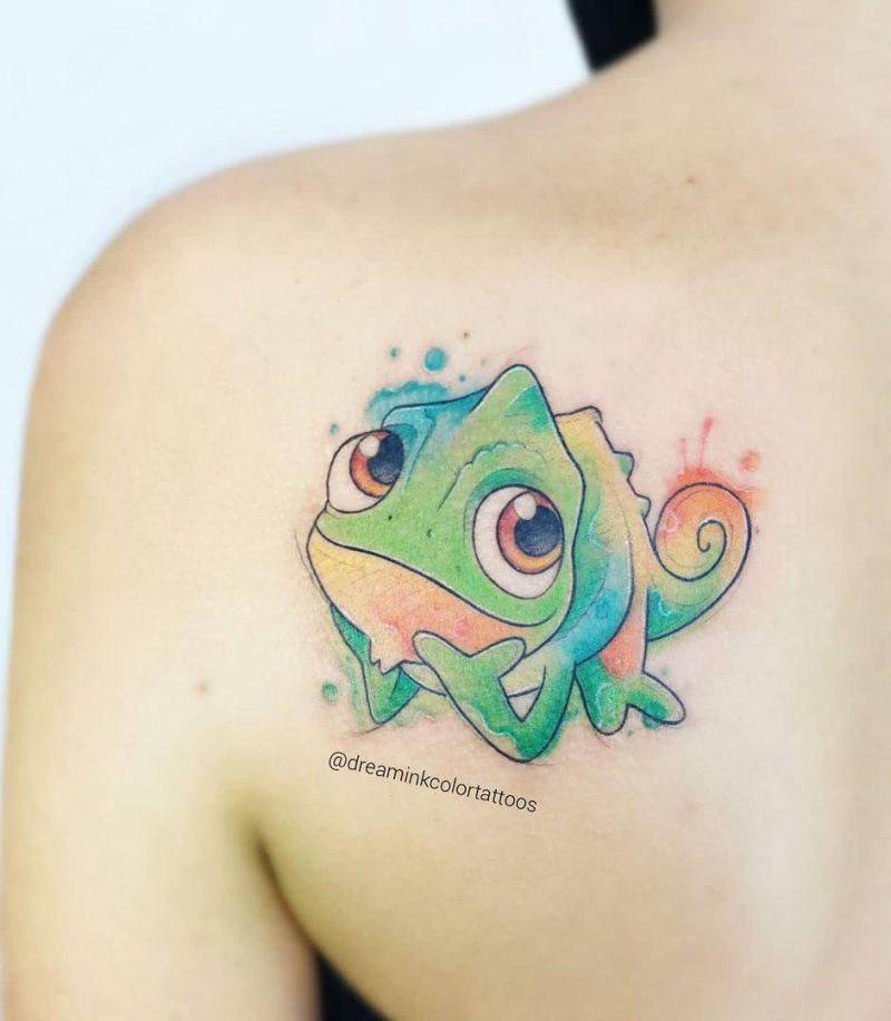 30 Pretty Chameleon Tattoos to Inspire You