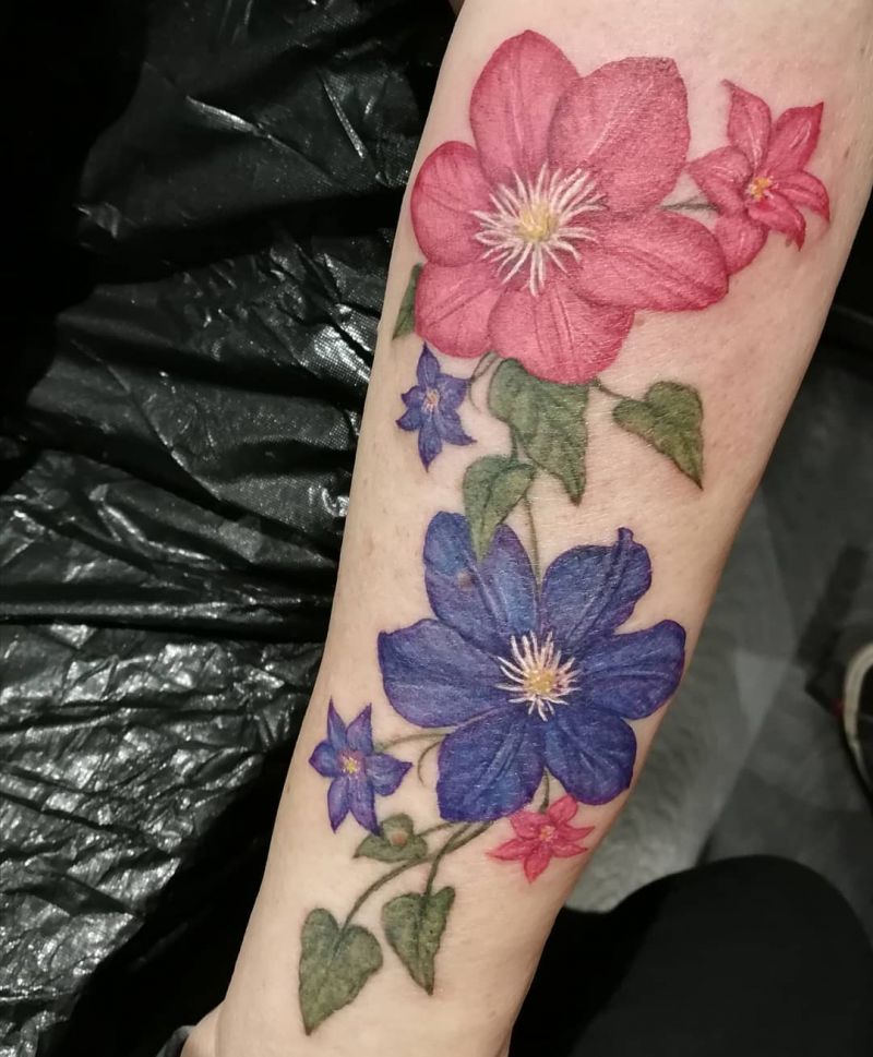 30 Pretty Clematis Tattoos You Must Try