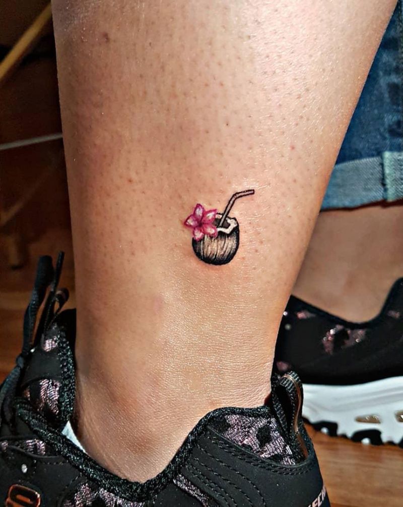 30 Pretty Coconut Tattoos You Must Love