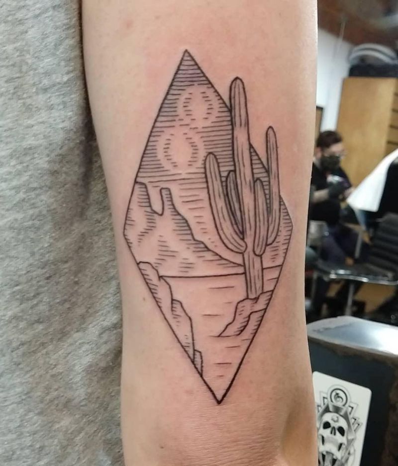 30 Pretty Desert Tattoos You Must Try