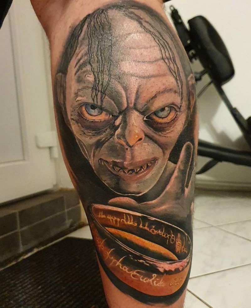 30 Pretty Gollum Tattoos to Inspire You