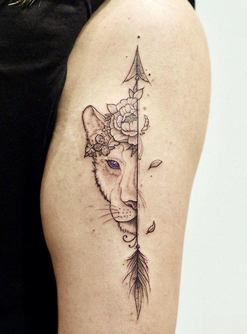 30 Perfect Lioness Tattoos You Will Love