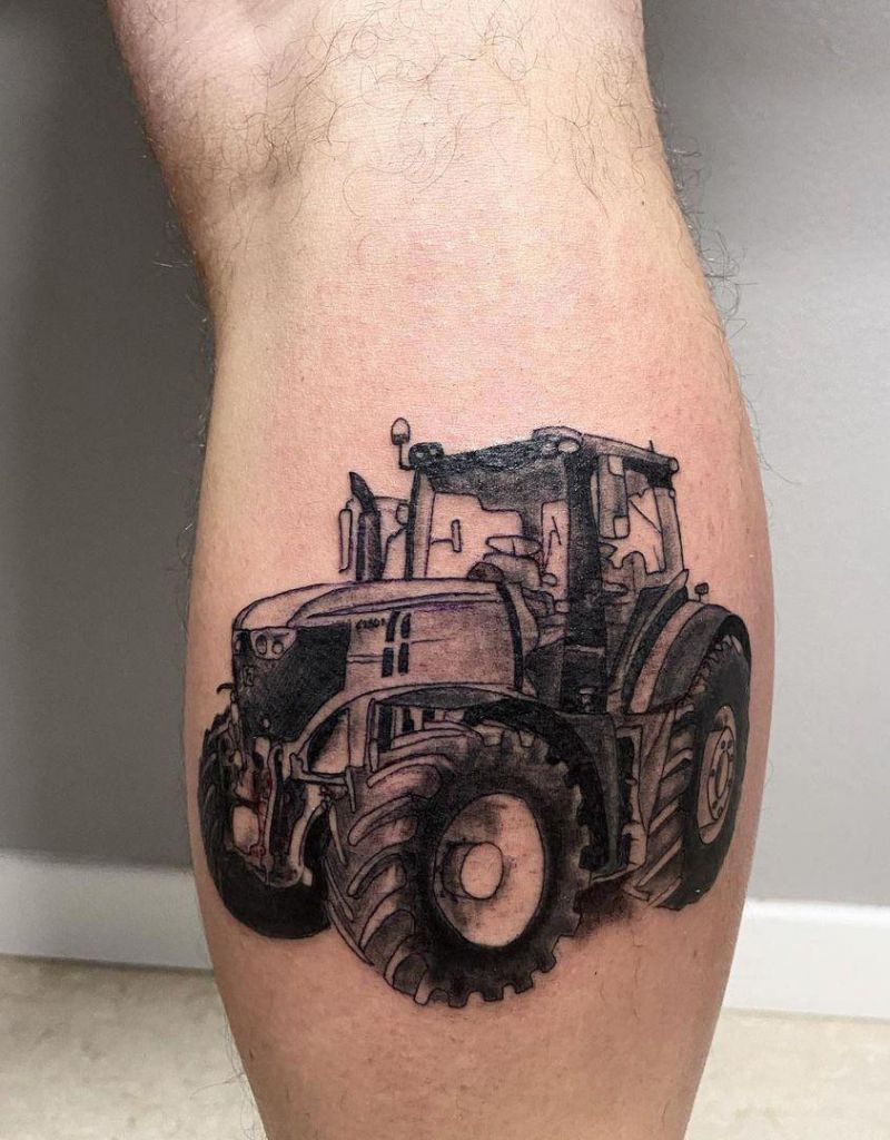 30 Perfect Tractor Tattoos to Inspire You