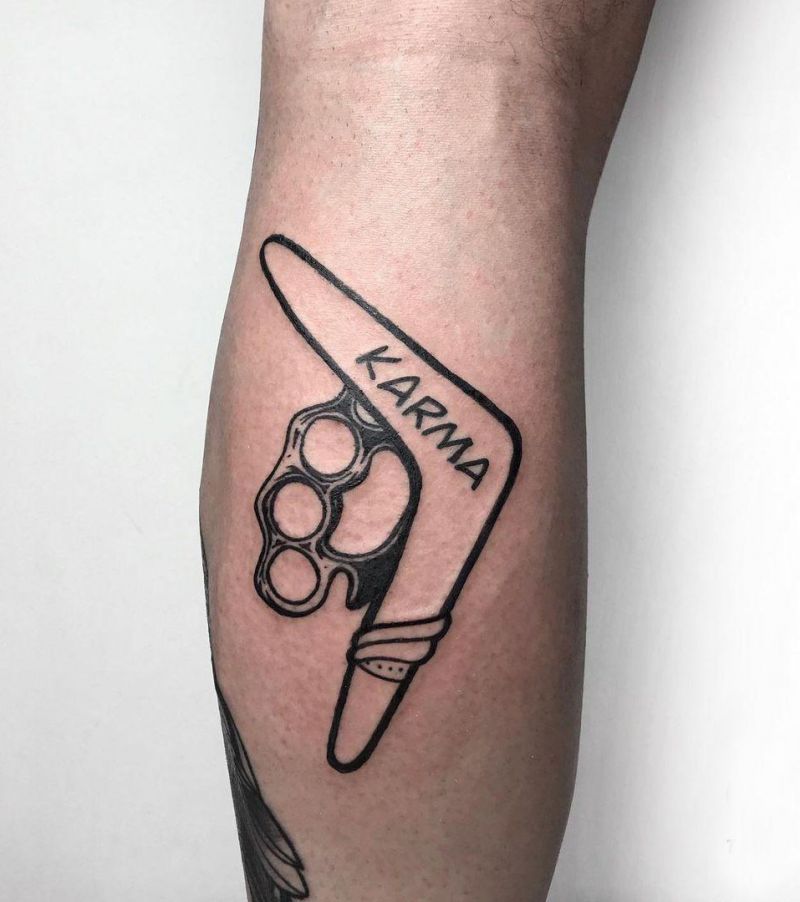 30 Pretty Boomerang Tattoos You Will Love