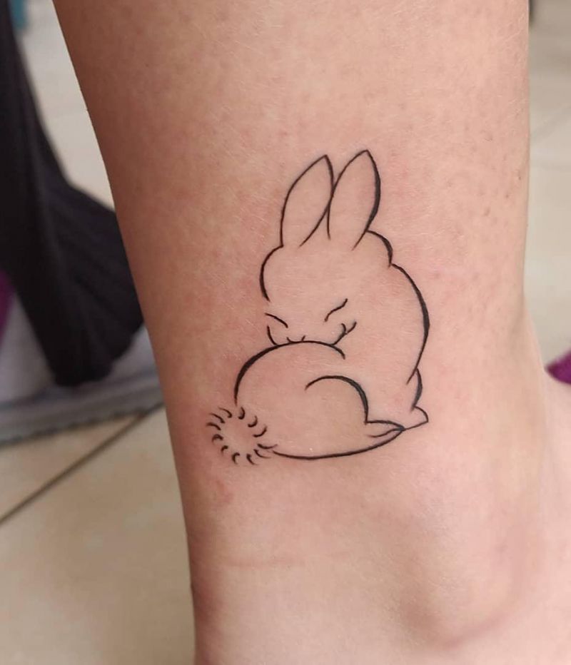 30 Cute Bunny Tattoos You Will Love to Try