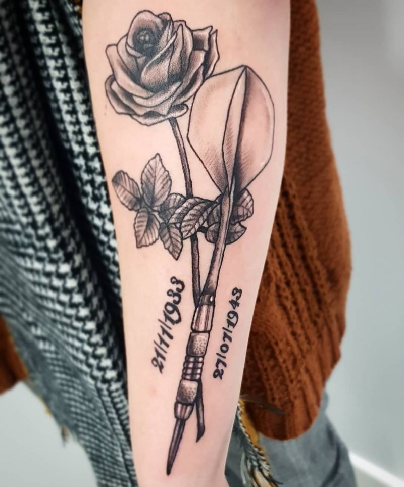 30 Pretty Dart Tattoos You Can't Miss