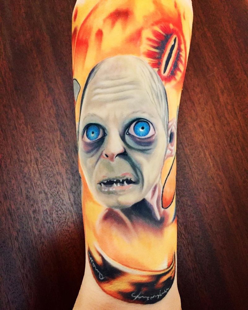 30 Pretty Gollum Tattoos to Inspire You