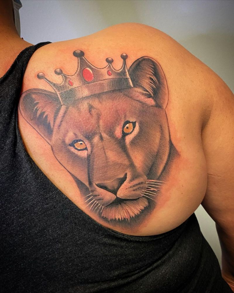 30 Perfect Lioness Tattoos You Will Love