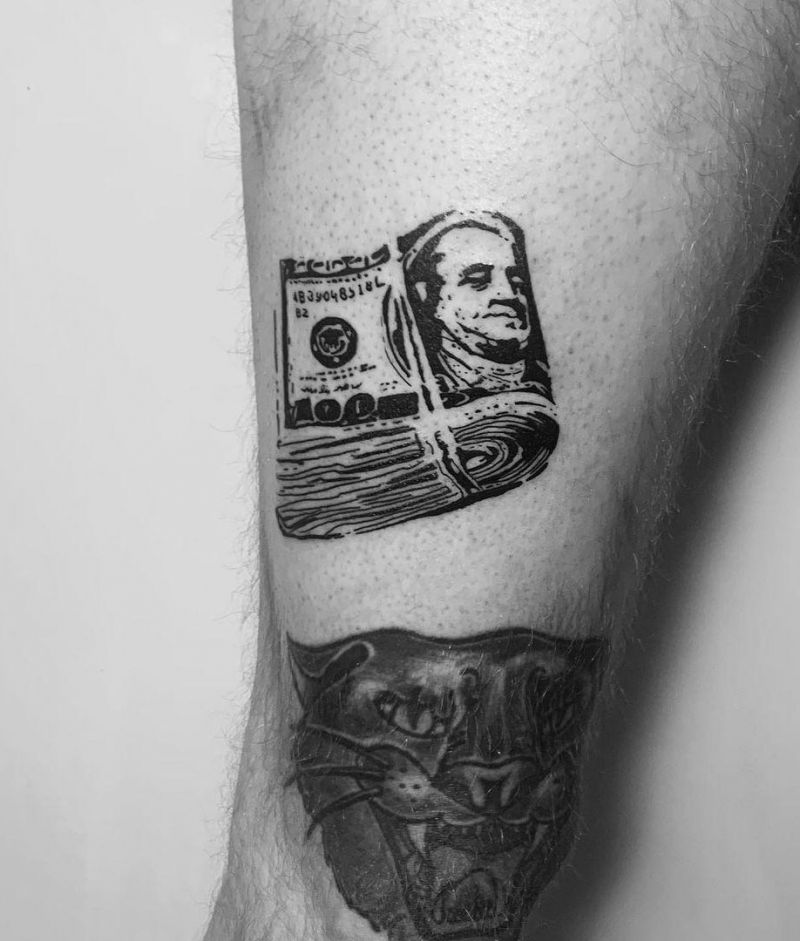 30 Pretty Money Tattoos to Inspire You