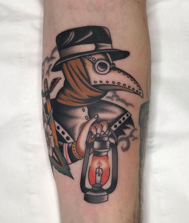 30 Pretty Plague Doctor Tattoos You Will Love