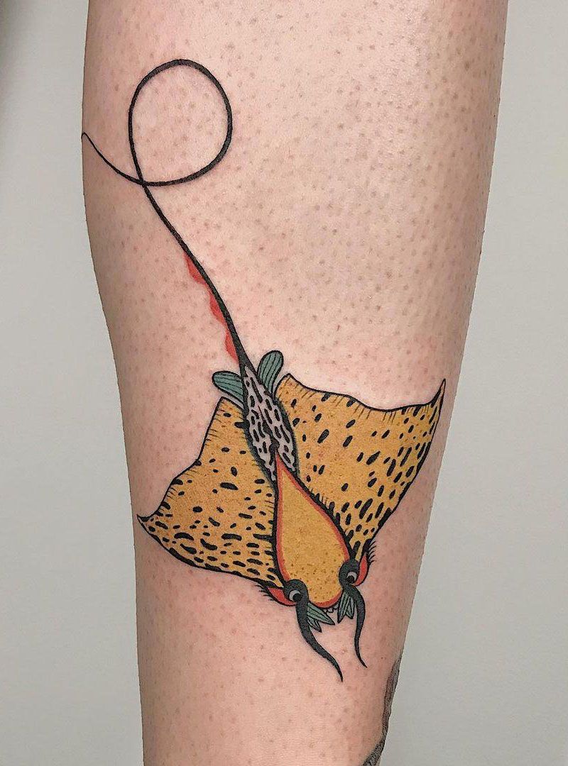 30 Pretty Stingray Tattoos Enhance Your Temperament