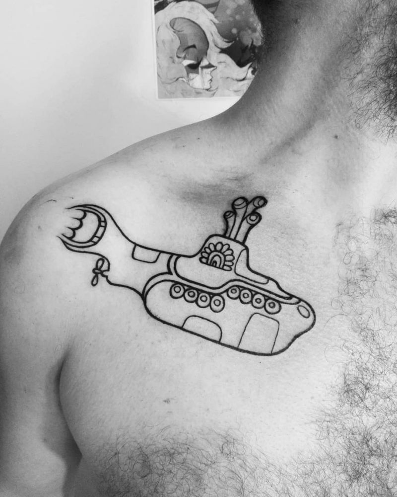 30 Pretty Submarine Tattoos You Will Love