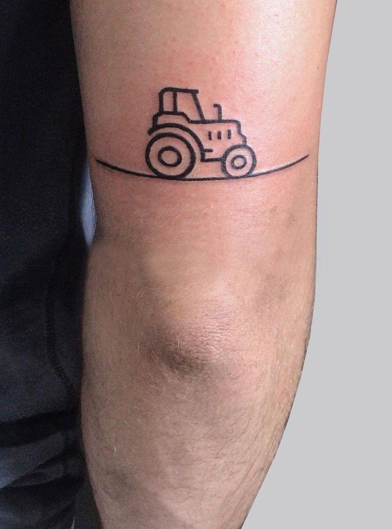 30 Perfect Tractor Tattoos to Inspire You