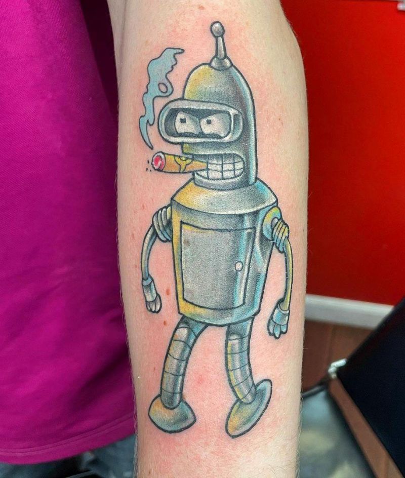 30 Pretty Bender Tattoos You Will Love