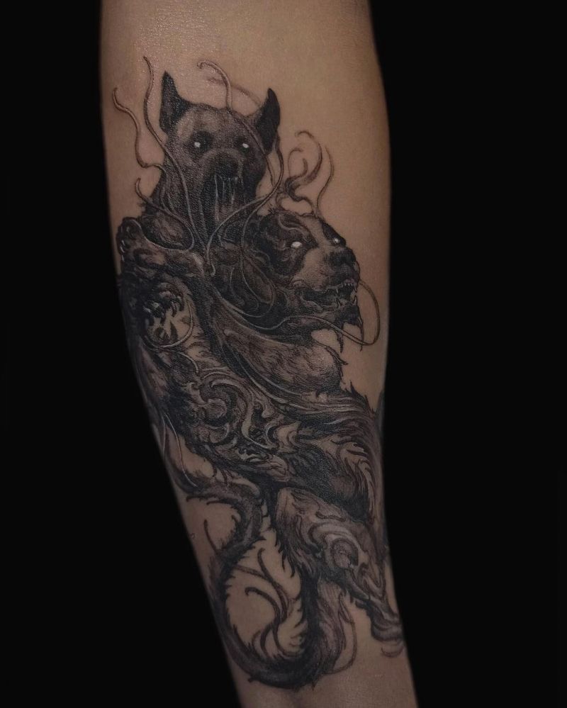 30 Pretty Cerberus Tattoos You Will Love to Try