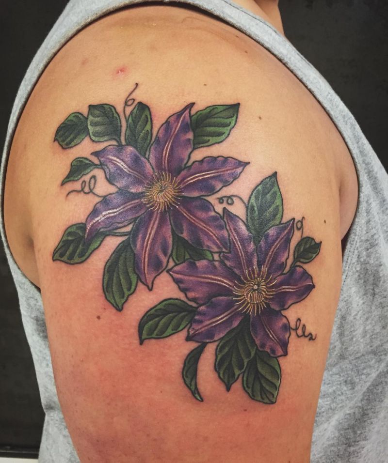 30 Pretty Clematis Tattoos You Must Try